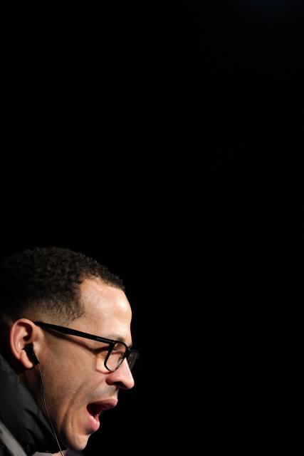 Chelsea's English head coach Liam Rosenior gives a press conference on the eve of the UEFA Champions League last 16 first leg football match between Paris Saint-Germain and Chelsea at the Parc des Princes Stadium in Paris on March 10, 2026. (Photo by FRANCK FIFE / AFP)
