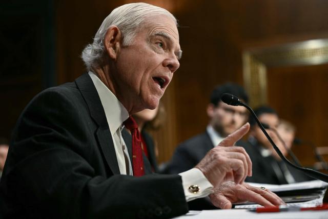 Charles Cooper, founding partner of Cooper & Kirk PLLC, testifies during a Senate Judiciary Committee hearing on American birthright citizenship on Capitol Hill in Washington, DC, on March 10, 2026. (Photo by Brendan SMIALOWSKI / AFP)