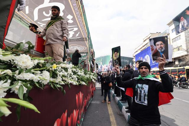 Iranians attend the funeral of Iran's Revolutionary Guards Corps (IRGC) commanders, army commanders and others killed in the early days of the United States and Israeli strikes on Iran, at Enghelab Square in Tehran on March 11, 2026. Washington launched strikes with Israel on Iran on February 28, sparking retaliatory strikes by Tehran against Israel and US bases across the Gulf region. (Photo by Atta KENARE / AFP) / Attention editors: Photo taken with approval from the Ministry of Culture and Islamic Guidance (Ershad) --
AFP covers the war in the Middle East through its extensive regional network, including bureaus in Tehran, Jerusalem, and several neighboring countries. Since the start of the conflict, journalists have been working under increasingly restrictive conditions. Authorities in several countries have limited reporters' movements, photo and live video coverage from sensitive locations. Some governments and armed groups have banned images of missile or drone strikes and other security-related sites. / 