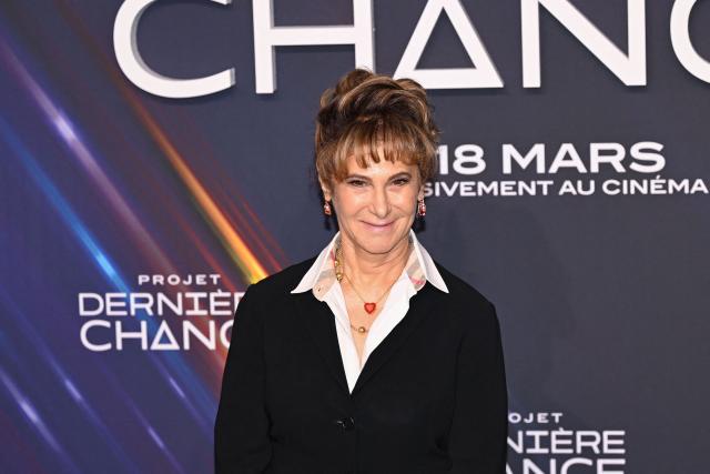 US producer Amy Pascal poses during a photocall before the screening of the movie 'Project Hail Mary' (Projet Dernière Chance) at the Pathe Palace Theater in Paris on March 11, 2026.  (Photo by Martin LELIEVRE / AFP)
