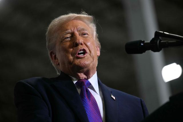 US President Donald Trump speaks at Verst Logistics in Hebron, Kentucky, on March 11, 2026. (Photo by Jim WATSON / AFP)