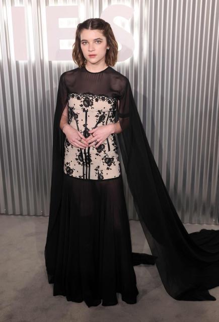 US actress Raegan Revord attends Vanity Fair's "The 2026 Vanities Party: A Night for Young Hollywood" at Bar Marmont in Los Angeles on March 11, 2026. (Photo by Etienne Laurent / AFP)