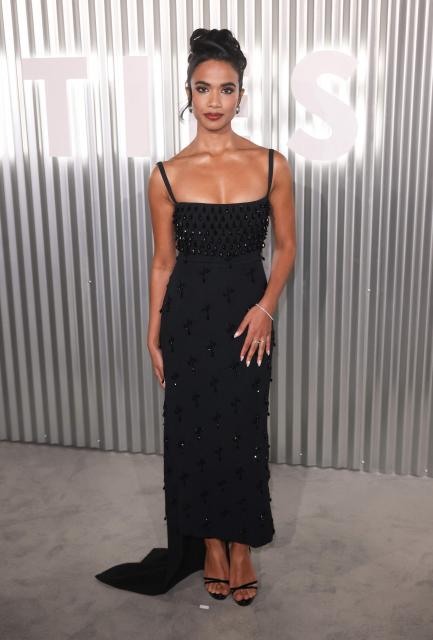 US actress Supriya Ganesh attends Vanity Fair's "The 2026 Vanities Party: A Night for Young Hollywood" at Bar Marmont in Los Angeles on March 11, 2026. (Photo by Etienne Laurent / AFP)