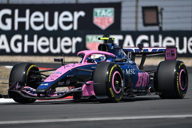 Alpine's Argentine driver Franco Colapinto drives during a practice session ahead of the Formula One Chinese Grand Prix at the Shanghai International Circuit in Shanghai on March 13, 2026. (Photo by JADE GAO / AFP)