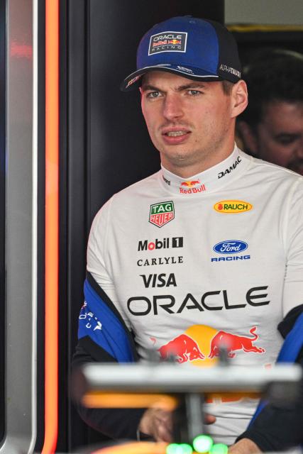 Red Bull Racing's Dutch driver Max Verstappen prepares to take part in a practice session ahead of the Formula One Chinese Grand Prix at the Shanghai International Circuit in Shanghai on March 13, 2026. (Photo by Hector RETAMAL / AFP)