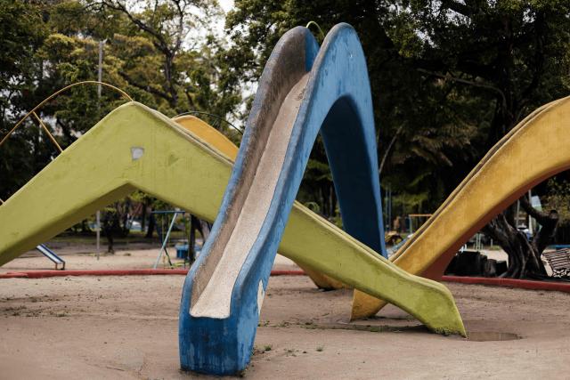 A view of the 13 de Maio park that was the scenario of the film "O Agente Secreto" (The Secret Agent) is pictured at the city center of Recife, Pernambuco state, Brazil, on February 13, 2026. The northeastern Brazilian city of Recife, where the Oscar-nominated movie "The Secret Agent" is set, is revelling in its moment in the limelight as tourists flock to film locations and a classic local shirt flies off the shelves. (Photo by BRENDA ALCANTARA / AFP)
