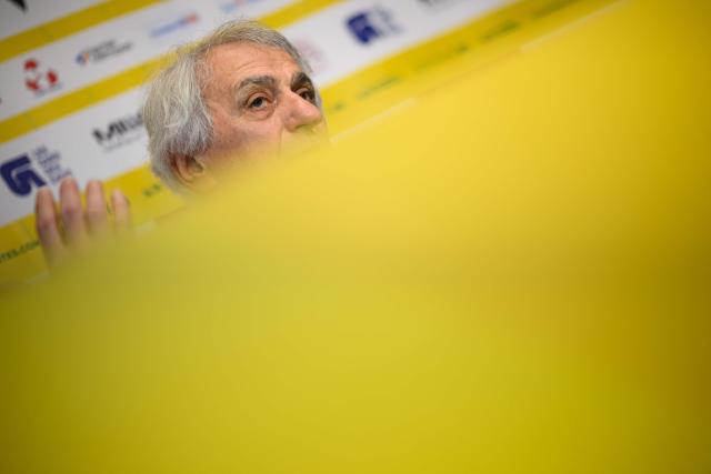 Nantes' newly appointed Bosnian head coach Vahid Halilhodzic speaks during a press conference at the Joneliere FC Nantes headquarters in La Chapelle-sur-Erdre on March 13, 2026. (Photo by Loic VENANCE / AFP)