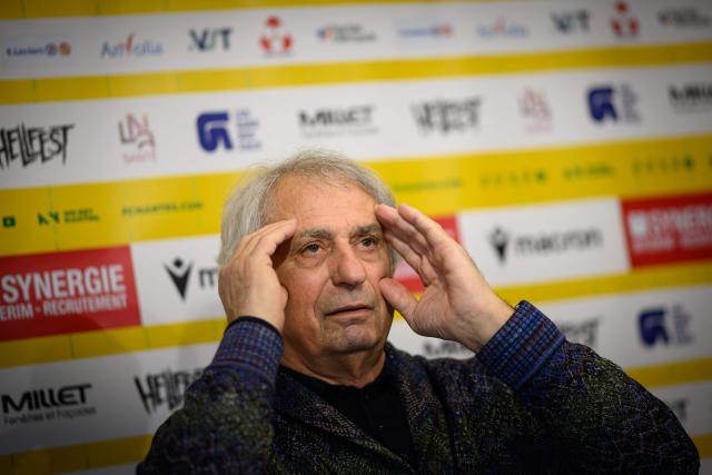Nantes' newly appointed Bosnian head coach Vahid Halilhodzic attends a press conference at the Joneliere FC Nantes headquarters in La Chapelle-sur-Erdre on March 13, 2026. (Photo by Loic VENANCE / AFP)