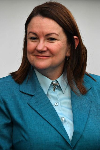 Venezuela's Minister of Hydrocarbons Paula Henao gestures after a meeting with interim President Delcy Rodriguez and the Colombian government delegation at the Miraflores Presidential Palace in Caracas on March 13, 2026. Venezuela met with a Colombian high-level delegation on March 13, 2026, after the Venezuelan government announced the previous day that a meeting between the presidents of both countries, which was to take place at a border bridge, had been canceled. (Photo by Juan BARRETO / AFP)