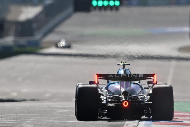 Alpine's Argentine driver Franco Colapinto drives during the qualifying session ahead of the Formula One Chinese Grand Prix at the Shanghai International Circuit in Shanghai on March 14, 2026. (Photo by Hector RETAMAL / AFP)