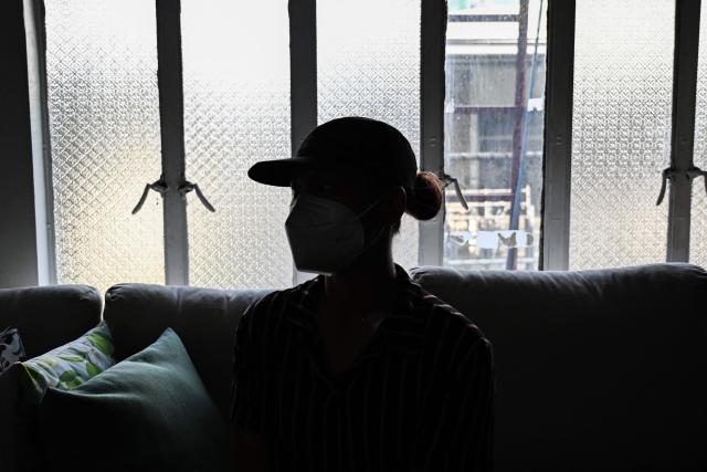 This photo taken on December 3, 2025, shows a case study talking during an interview with AFP in Quezon City, Metro Manila. Abortions are strictly outlawed in the mainly Catholic Philippines, forcing women to turn to a patchwork of providers operating in the online shadows. (Photo by Jam STA ROSA / AFP) / TO GO WITH STORY: Philippines-abortion-health-religion, FOCUS by Ara Eugenio and Pam Castro