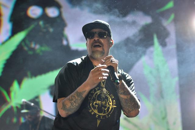 US rapper B-real of the group Cypress Hill performs on stage during the Vive Latino Music Festival at the Hermanos Rodriguez racetrack in Mexico City on March 14, 2026. (Photo by Rodrigo Oropeza / AFP)