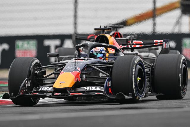 Red Bull Racing's Dutch driver Max Verstappen drives during the Formula One Chinese Grand Prix at the Shanghai International Circuit in Shanghai on March 15, 2026. (Photo by Hector RETAMAL / AFP)