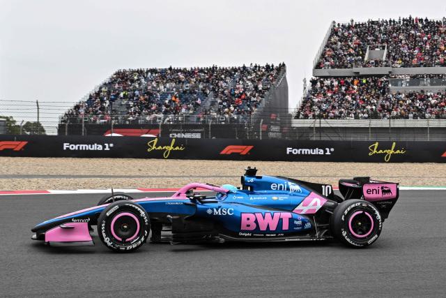 Alpine's French driver Pierre Gasly drives during the Formula One Chinese Grand Prix at the Shanghai International Circuit in Shanghai on March 15, 2026. (Photo by Hector RETAMAL / AFP)