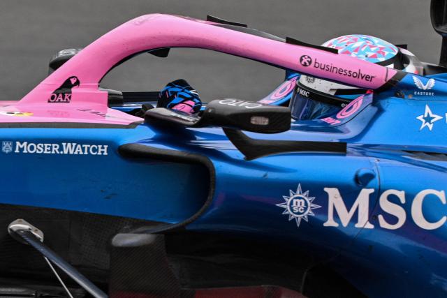Alpine's Argentine driver Franco Colapinto drives during the Formula One Chinese Grand Prix at the Shanghai International Circuit in Shanghai on March 15, 2026. (Photo by Hector RETAMAL / AFP)