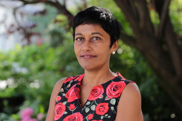 (FILES) Socialist Party (PS) Member of Parliament and former minister Ericka Bareigts poses on June 21, 2017 as she arrives at the French National Assembly in Paris for the welcoming of the newly-elected MPs following the second round of the French parliamentary elections (elections legislatives in French). Ericka Bareigts, the former Socialist Minister for Overseas Territories, announced on March 15, 2026 that she had been re-elected in the first round of the municipal elections in Saint-Denis, the main town of French overseas Indian Ocean island of La Reunion, having secured over 60% of the vote according to preliminary results. (Photo by Thomas SAMSON / AFP)