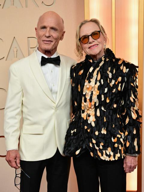 US actor and director Ed Harris and US actress Amy Madigan attends the 98th Annual Academy Awards at the Dolby Theatre in Hollywood, California on March 15, 2026. (Photo by Frederic J. Brown / AFP)