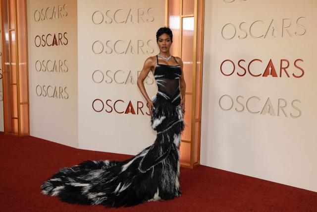 US actress Teyana Taylor attends the 98th Annual Academy Awards at the Dolby Theatre in Hollywood, California on March 15, 2026. (Photo by ANGELA WEISS / AFP)