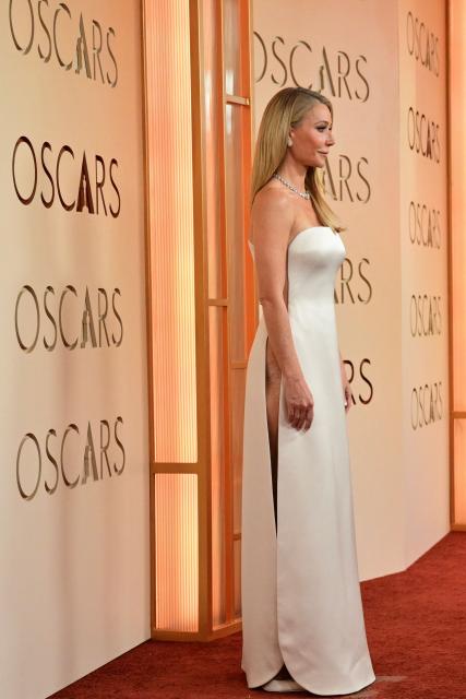 US actress Gwyneth Paltrow and Guest attends the 98th Annual Academy Awards at the Dolby Theatre in Hollywood, California on March 15, 2026. (Photo by Frederic J. Brown / AFP)