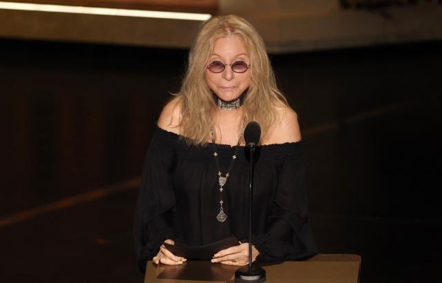 US singer Barbra Streisand speaks during an in memoriam segment onstage during the 98th Annual Academy Awards at the Dolby Theatre in Hollywood, California on March 15, 2026. (Photo by Patrick T. Fallon / AFP)