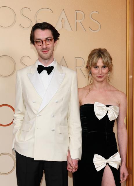 Jerskin Fendrix and Annie Hamilton attend the 98th Annual Academy Awards at the Dolby Theatre in Hollywood, California on March 15, 2026. (Photo by ANGELA WEISS / AFP)