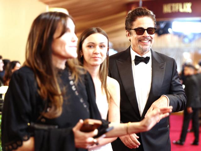 Puerto-Rican actor Benicio Del Toro and guests attends the 98th Annual Academy Awards at the Dolby Theatre in Hollywood, California on March 15, 2026. (Photo by VALERIE MACON / AFP)