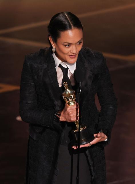 US cinematographer Autumn Durald Arkapaw accepts the award for Best Cinematography for "Sinners" onstage during the 98th Annual Academy Awards at the Dolby Theatre in Hollywood, California on March 15, 2026. (Photo by Patrick T. Fallon / AFP)