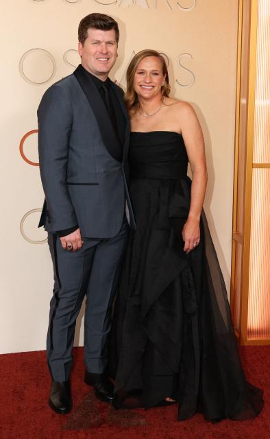 US film director and screenwriter Greg Kwedar (L) and guest attend the 98th Annual Academy Awards at the Dolby Theatre in Hollywood, California on March 15, 2026. (Photo by ANGELA WEISS / AFP)