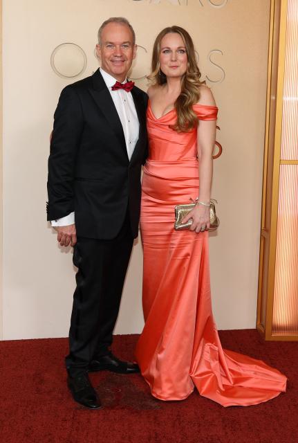 British special effects supervisor Paul Corbould and Jacqui Jane Reynolds attend the 98th Annual Academy Awards at the Dolby Theatre in Hollywood, California on March 15, 2026. (Photo by ANGELA WEISS / AFP)