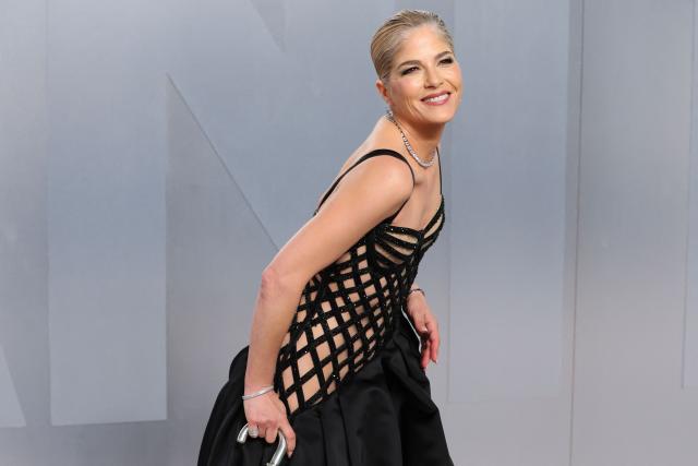 US actress Selma Blair attends the Vanity Fair Oscar Party at the Los Angeles County Museum of Art (LACMA) in Los Angeles on March 15, 2026. (Photo by Jean Baptiste Lacroix / AFP)