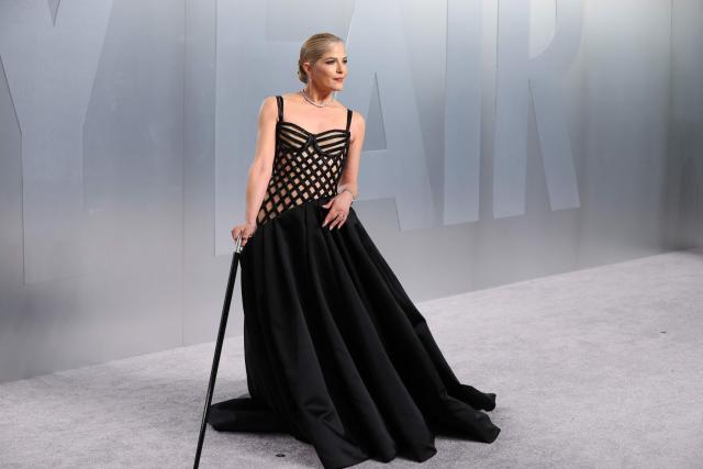 US actress Selma Blair attends the Vanity Fair Oscar Party at the Los Angeles County Museum of Art (LACMA) in Los Angeles on March 15, 2026. (Photo by Jean Baptiste Lacroix / AFP)