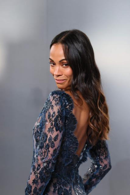 US actress Zoe Saldana attends the Vanity Fair Oscar Party at the Los Angeles County Museum of Art (LACMA) in Los Angeles on March 15, 2026. (Photo by Jean Baptiste Lacroix / AFP)