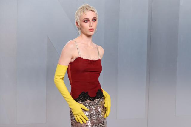 US Youtuber, podcaster Emma Chamberlain attends the Vanity Fair Oscar Party at the Los Angeles County Museum of Art (LACMA) in Los Angeles on March 15, 2026. (Photo by Jean Baptiste Lacroix / AFP)