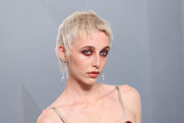 US Youtuber, podcaster Emma Chamberlain attends the Vanity Fair Oscar Party at the Los Angeles County Museum of Art (LACMA) in Los Angeles on March 15, 2026. (Photo by Jean Baptiste Lacroix / AFP)