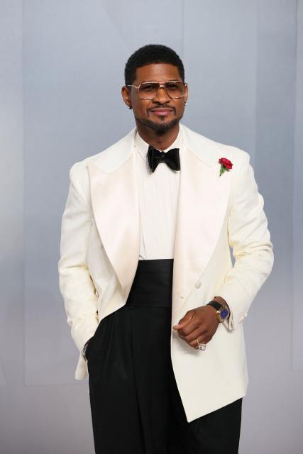 US singer Usher attends the Vanity Fair Oscar Party at the Los Angeles County Museum of Art (LACMA) in Los Angeles on March 15, 2026. (Photo by Jean Baptiste Lacroix / AFP)