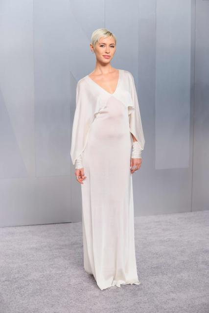 US model Iris Law attends the Vanity Fair Oscar Party at the Los Angeles County Museum of Art (LACMA) in Los Angeles on March 15, 2026. (Photo by Jean Baptiste Lacroix / AFP)