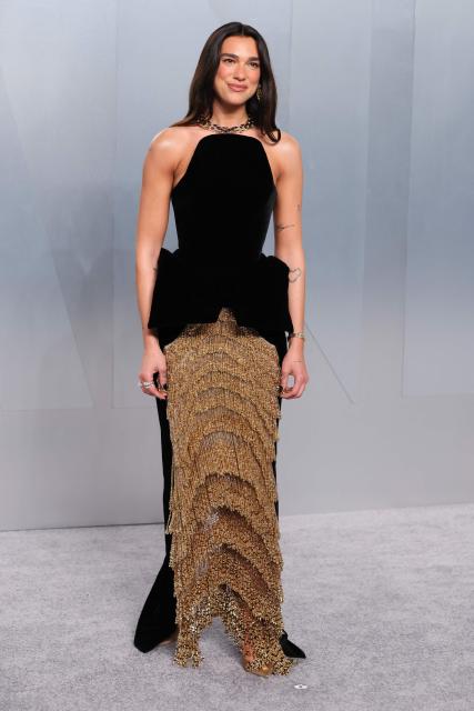 English singer and songwritter Dua  Lipa attends the Vanity Fair Oscar Party at the Los Angeles County Museum of Art (LACMA) in Los Angeles on March 15, 2026. (Photo by Jean Baptiste Lacroix / AFP)