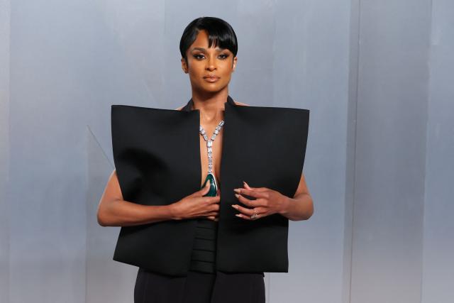 US singer Ciara attends the Vanity Fair Oscar Party at the Los Angeles County Museum of Art (LACMA) in Los Angeles on March 15, 2026. (Photo by Jean Baptiste Lacroix / AFP)