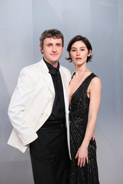Irish actor Paul Mescal and US singer and songwriter Gracie Abrams attends the Vanity Fair Oscar Party at the Los Angeles County Museum of Art (LACMA) in Los Angeles on March 15, 2026. (Photo by Jean Baptiste Lacroix / AFP)