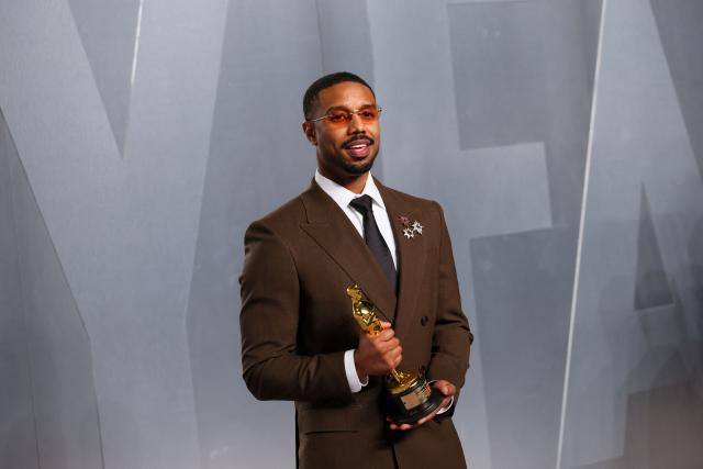 US actor Michael B. Jordan US actor Michael B. Jordan holds the Oscar for Best Actor in a Leading Role for "Sinners" as he attends the Vanity Fair Oscar Party at the Los Angeles County Museum of Art (LACMA) in Los Angeles on March 15, 2026. (Photo by Jean Baptiste Lacroix / AFP)
