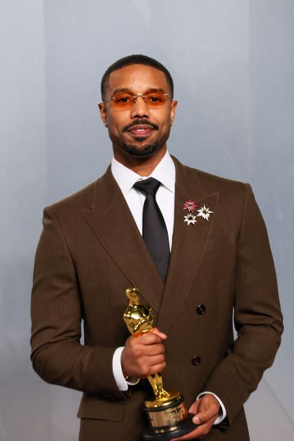 US actor Michael B. Jordan US actor Michael B. Jordan holds the Oscar for Best Actor in a Leading Role for "Sinners" as he attends the Vanity Fair Oscar Party at the Los Angeles County Museum of Art (LACMA) in Los Angeles on March 15, 2026. (Photo by Jean Baptiste Lacroix / AFP)