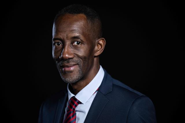 (FILES) La France Insoumise (LFI) candidate for mayor of Saint Denis, Bally Bagayoko poses during a photo session in Paris, on December 11, 2025. This is a first trophy of war for La France insoumise, and a significant one at that: LFI candidate Bally Bagayoko, allied with the Communist Party, wrested Saint-Denis (Seine-Saint-Denis) from the Socialist Party in the very first round on March 16, 2026. (Photo by JULIEN DE ROSA / AFP)