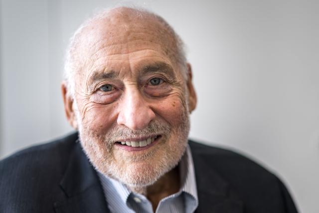 US economist Joseph Stiglitz, winner of the Sveriges Riksbank Prize in Economic Sciences in Memory of Alfred Nobel, speaks during an interview with AFP in Geneva on March 16, 2026. The war in the Middle East has put the United States at high risk of falling into dreaded stagflation, Stiglitz told AFP. (Photo by Fabrice COFFRINI / AFP)
