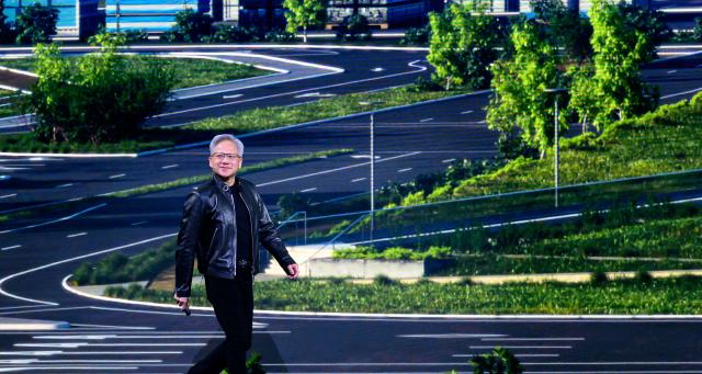 Nvidia CEO Jensen Hwang gives the keynote address at the company's annual GTC developers conference at the SAP Center in San Jose, California, on March 16, 2026. (Photo by JOSH EDELSON / AFP)