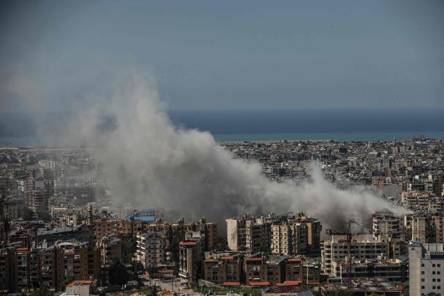 Smoke rises from the site of an Israeli airstrike that targeted an area in Beirut’s southern suburbs on March 17, 2027. Israel carried out new strikes on Beirut's southern suburbs and again ordered residents of vast parts of southern Lebanon to evacuate, as more than a million people have been displaced across the country. Lebanon was drawn into the Middle East war on March 2 when pro-Iran Hezbollah launched rockets towards Israel in response to US-Israeli strikes that killed Iranian supreme leader. (Photo by IBRAHIM AMRO / AFP) / 