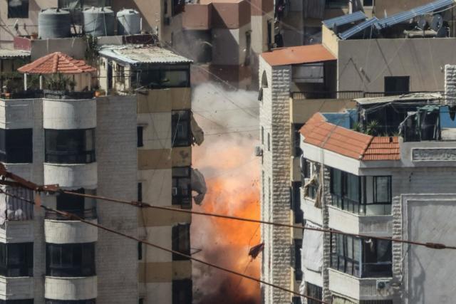 Smoke rises from the site of an Israeli airstrike that targeted an area in Beirut’s southern suburbs on March 17, 2027. Israel carried out new strikes on Beirut's southern suburbs and again ordered residents of vast parts of southern Lebanon to evacuate, as more than a million people have been displaced across the country. Lebanon was drawn into the Middle East war on March 2 when pro-Iran Hezbollah launched rockets towards Israel in response to US-Israeli strikes that killed Iranian supreme leader. (Photo by AFP) / 