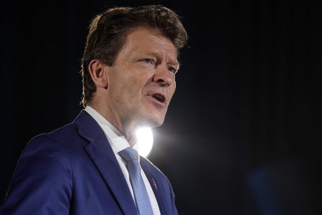 Reform UK deputy leader Richard Tice speaks during a party press conference in central London on March 17, 2026. (Photo by Toby Shepheard / AFP)