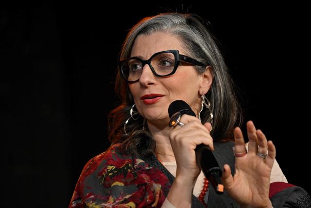 UN Special Rapporteur for the Palestinian Territories occupied since 1967, Francesca Albanese speaks during a public event hosted by the Olof Palme International Center in Belgrade on March 17, 2026. The 48-year-old legal expert, who began her unpaid role in 2022, was sanctioned by the US under the Trump administration in July for her “biased and malicious” work, while France and Germany have called for her resignation over her remarks on Israel. (Photo by Andrej ISAKOVIC / AFP)