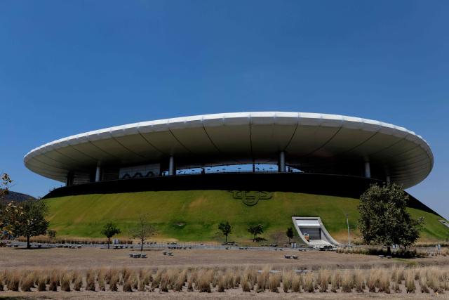 This view shows Akron Stadium, home of the Guadalajara soccer club, in Zapopan, Jalisco, Mexico, on March 17, 2026. Akron Stadium will host two World Cup playoff matches next week and will be one of Mexico’s three venues for the 2026 World Cup. (Photo by ULISES RUIZ / AFP)