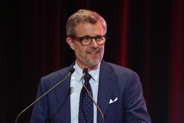 Denmark's King Federik X delivers a speech during a Royal Business Walk event with representatives from Danish companies, in Melbourne on March 18, 2026. (Photo by Jesse Thompson / POOL / AFP)